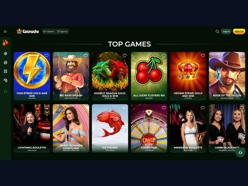 Weekly cashback and rakeback at Casinacho Casino Nacho Casino for Canadian players